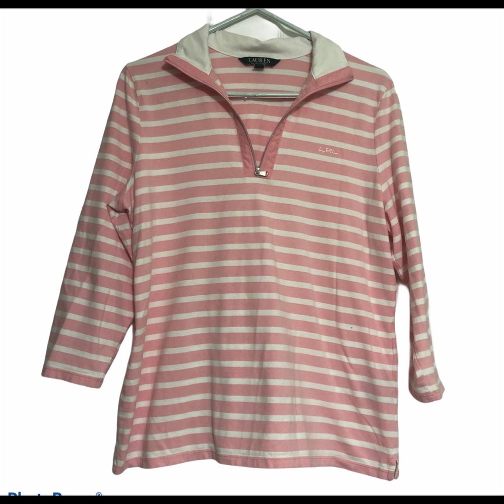 LAUREN..Ralph Lauren pink/white Women’s Sz XL.‎